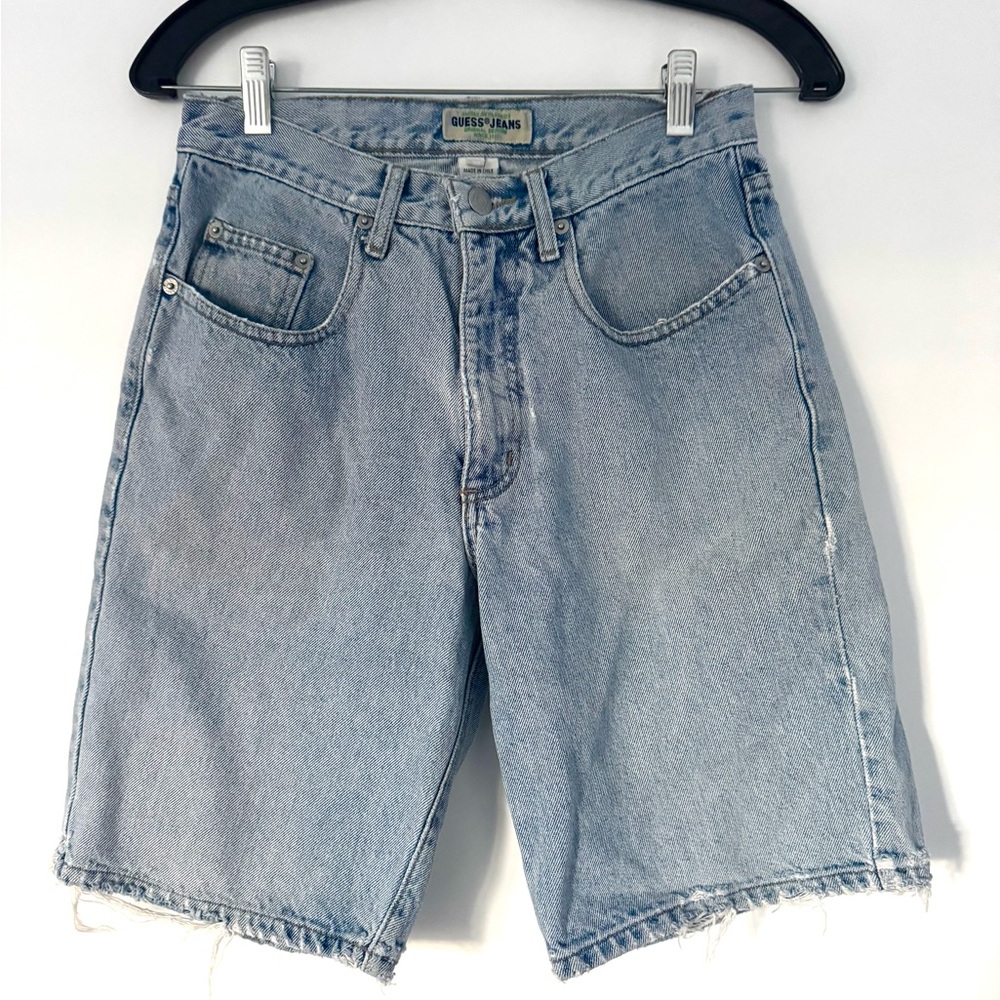 Vintage Guess Light Blue Jean Shorts
